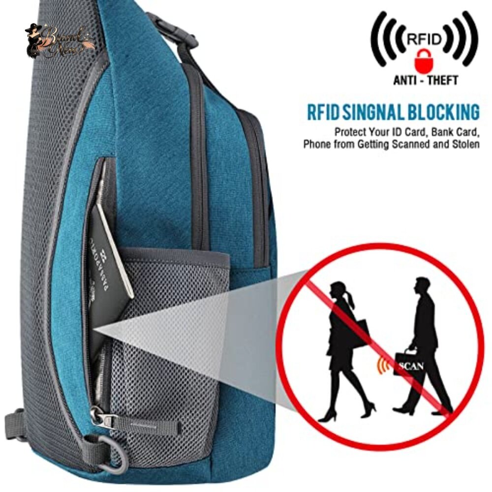 Nylon Rfid Blocking Sling Backpack Crossbody Dayp… - image 3